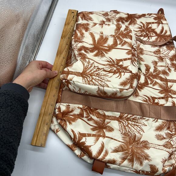 BumbleBella by Jill Martin Foldable Weekender Bags Palm Toile Camel - Picture 13 of 16
